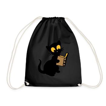 Le livre - Sac de sport léger - noir - Devant