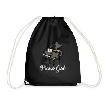 Piano Girl - Piano - Sac de sport léger - noir - Devant