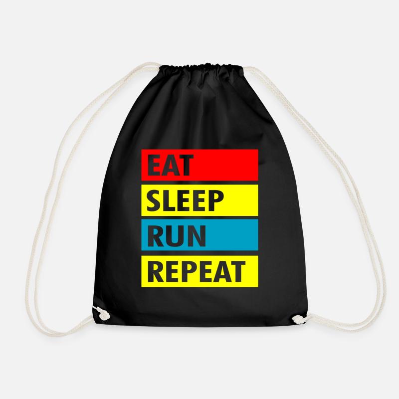 Run - Turnbeutel - Schwarz