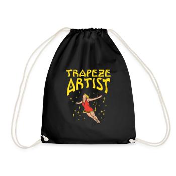Trapeze Artist For circus lovers - Drawstring Bag - black - Front