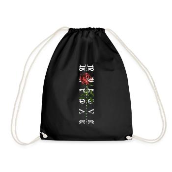 My Love Rose by ART8NS - Drawstring Bag - black - Front
