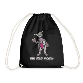 Le seul ami du moustique. Drôle de mouche comique. - Sac de sport léger - noir - Devant