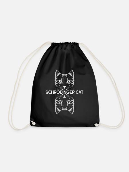 Théorie quantique Le chat de Schrödinger - Sac de sport léger - noir