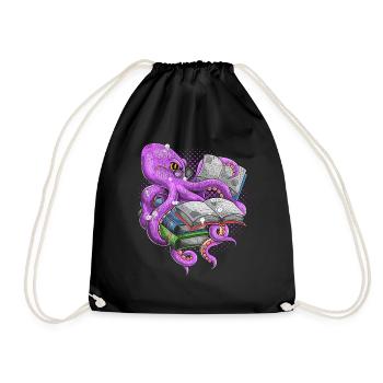 Lire La bibliothèque poulpe - Sac de sport léger - noir - Devant