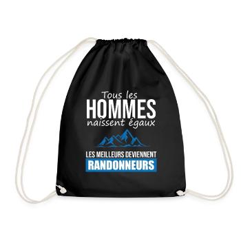 randonneur les meilleurs hommes rando marche - Sac de sport léger - noir - Devant