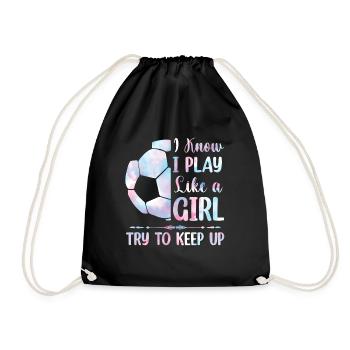 Soccer Filles - Sac de sport léger - noir - Devant