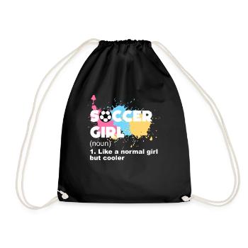 Soccer Girls - Drawstring Bag - black - Front