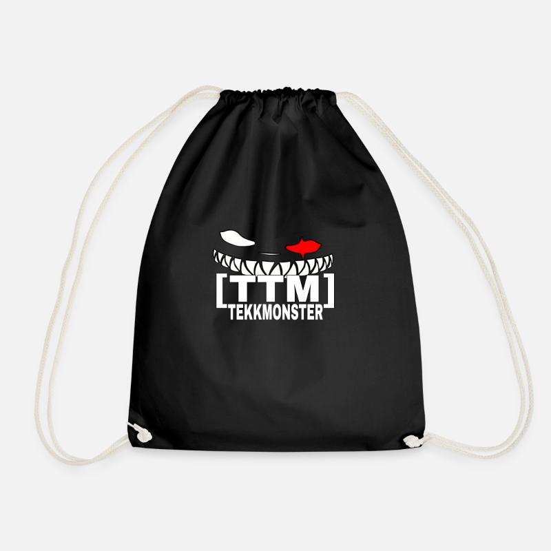 TekkMonster Merchandise - Drawstring Bag - black