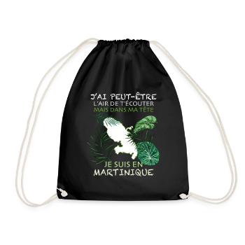 Ma Martinique La Plus Belle Ile Du Monde - Sac de sport léger - noir - Devant