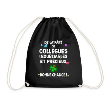 Bonne Chance Cadeau Bon Départ Pour Collègue - Sac de sport léger - noir - Devant