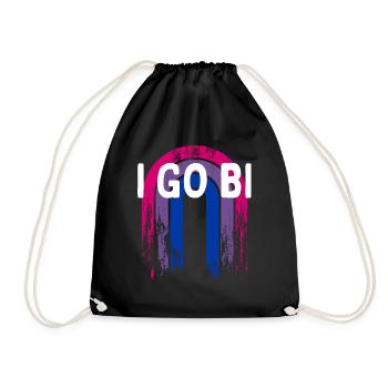 Je deviens bisexuel LGBTQ Bi Pride LGBT Dictons LGBT - Sac de sport léger - noir - Devant