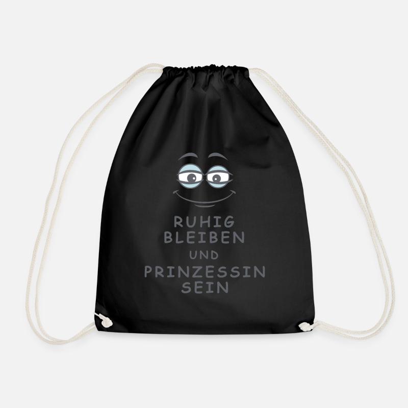 Prinzessin sein - Turnbeutel - Schwarz