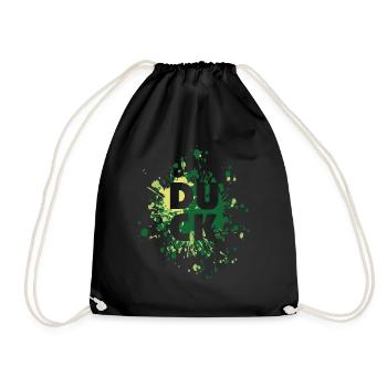 Éclaboussure de couleur de lettre de canard - Sac de sport léger - noir - Devant