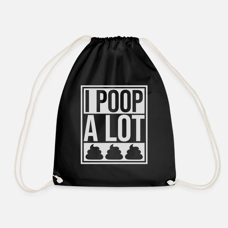 Je fais beaucoup caca - Sac de sport léger - noir