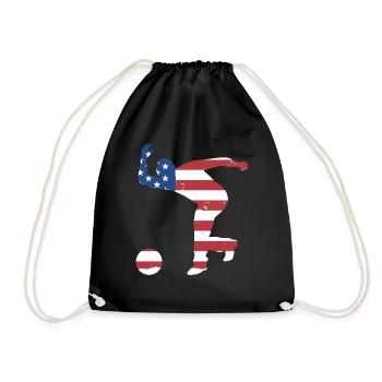 Sport Us Flag Bowling - Drawstring Bag - black - Front