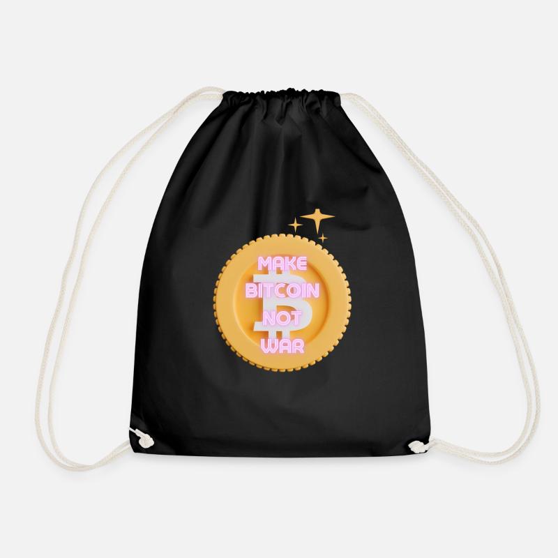 Make Bitcoin not war! - Turnbeutel - Schwarz