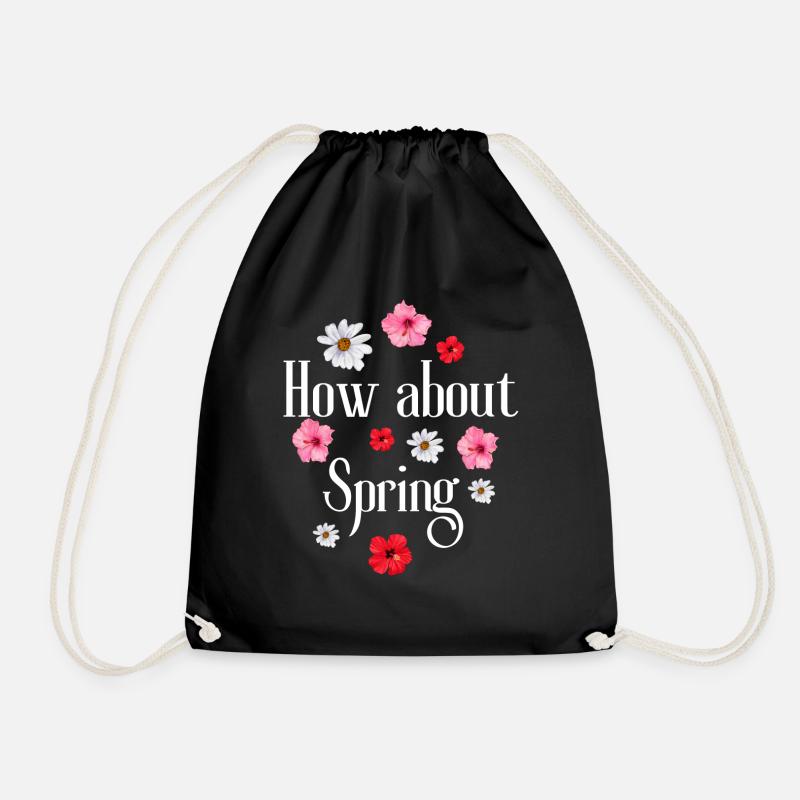 How about spring - Turnbeutel - Schwarz