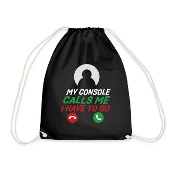 Ma console m’appelle - Sac de sport léger - noir - Devant
