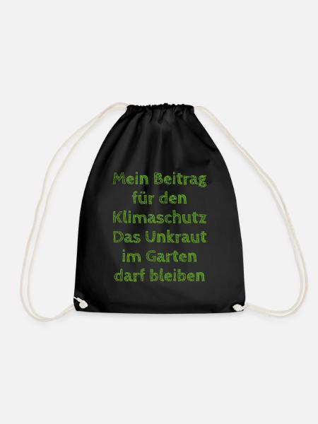 Unkraut - Turnbeutel - Schwarz