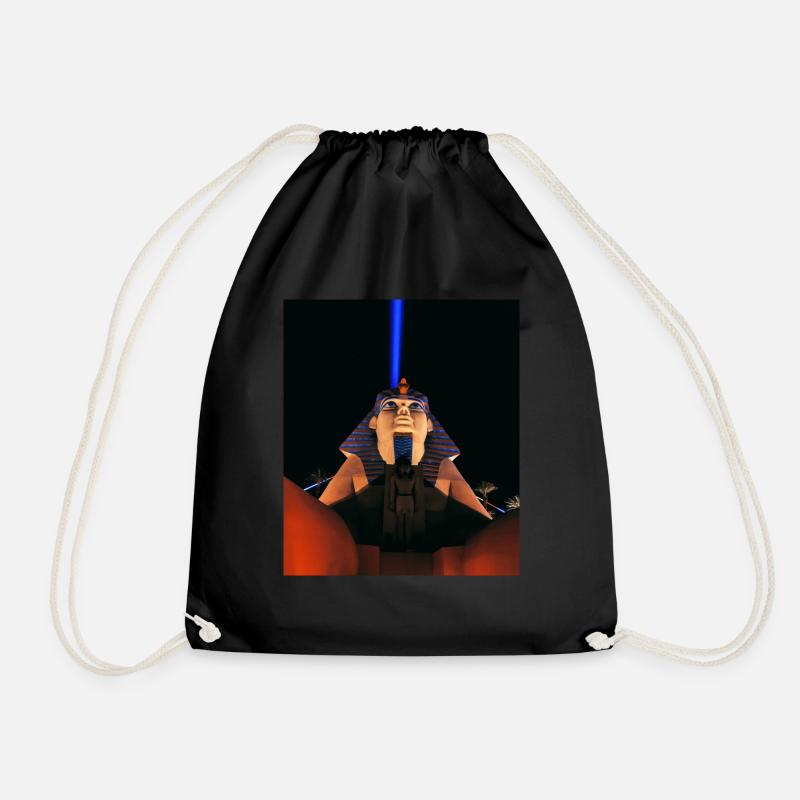 luxor hotel las vegas - Drawstring Bag - black