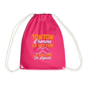 Tonton Le Pilote De Légende Cadeau Voiture Humour - Sac de sport léger - fuchsia - Devant