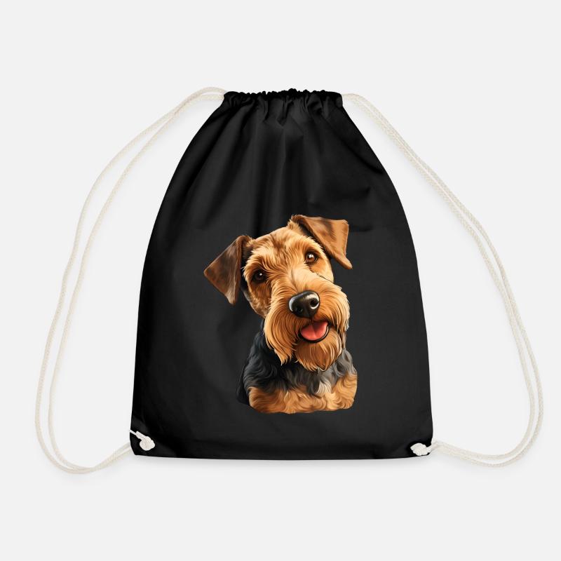 Welsh Terrier - Turnbeutel - Schwarz