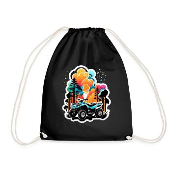 Quad & Off-Road - Drawstring Bag - black - Front