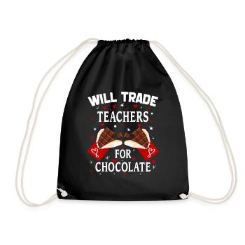 Will Trade Teachers For Chocolate Valentine Days - Sac de sport léger - noir - Devant