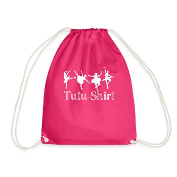 Ballet Dancer Ballerina with Tutu - Turnbeutel - Fuchsia - Vorne