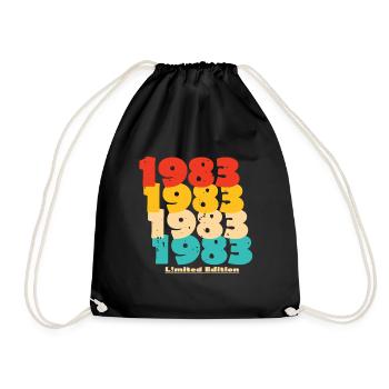 1983: Limited Edition - 41st Anniversary - Drawstring Bag - black - Front
