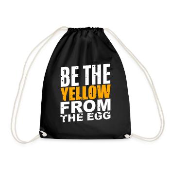 Soyez le jaune de l’œuf - Sac de sport léger - noir - Devant
