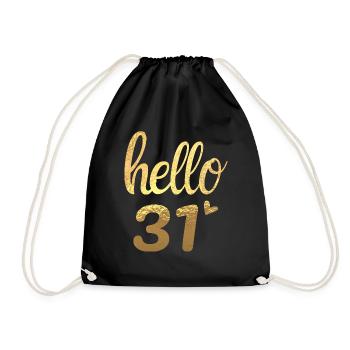 Hello 31 doré - Sac de sport léger - noir - Devant