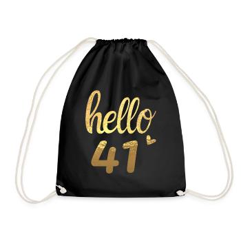 Hello 41 doré - Sac de sport léger - noir - Devant