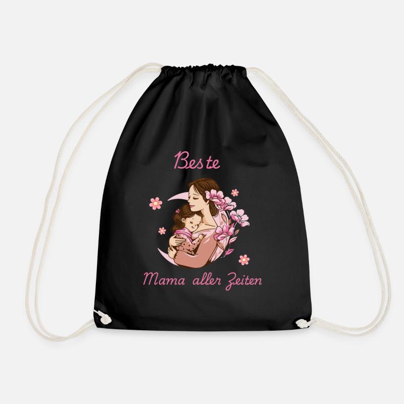 Happy Mom - Turnbeutel - Schwarz