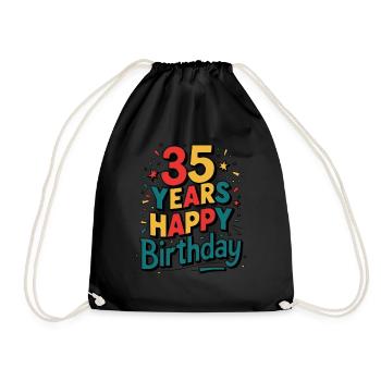 35 Years - Happy Birthday - Sac de sport léger - noir - Devant