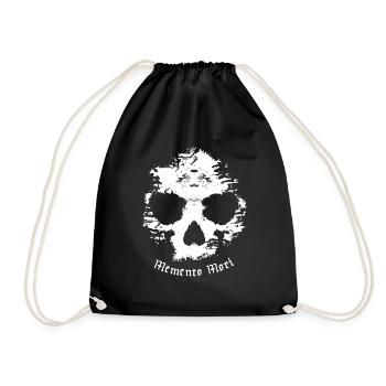 Crâne Memento Mori - Sac de sport léger - noir - Devant