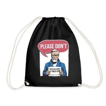 Silencieux et introverti - Sac de sport léger - noir - Devant