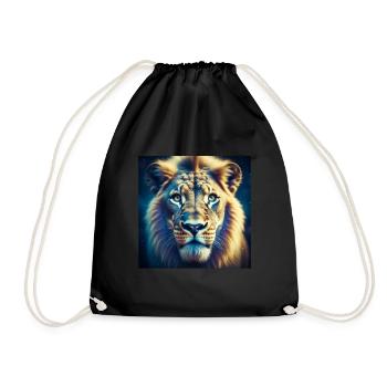 Lion - Turnbeutel - Schwarz - Vorne