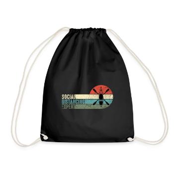 Kayak KayakEr Gift Men Kayaker Funny - Drawstring Bag - black - Front