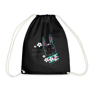 bunny bisous - Sac de sport léger - noir - Devant