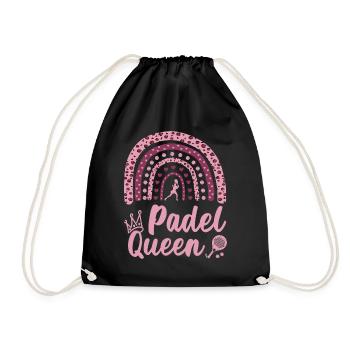 Padel Reine Arc-en-ciel Léopard Maman Padelista - Sac de sport léger - noir - Devant