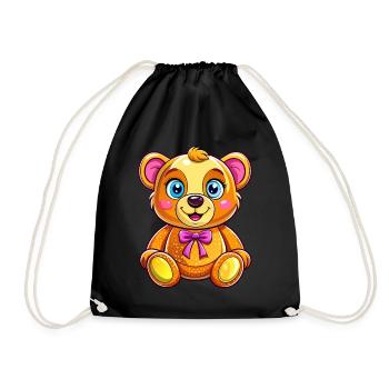 Mignon nounours - Sac de sport léger - noir - Devant