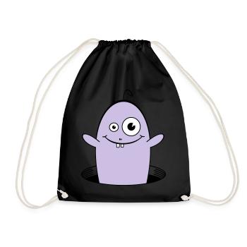 WILLY le ver amical 1 - Sac de sport léger - noir - Devant