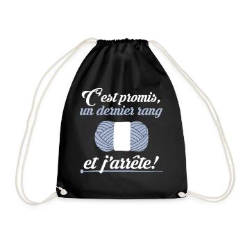 fan de tricot - Sac de sport léger - noir - Devant