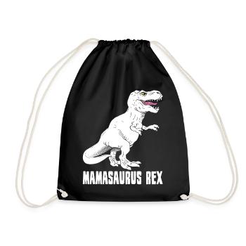 Mère Dinosaure - Mamasaurus Rex - Drôle - Sac de sport léger - noir - Devant