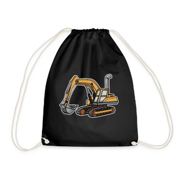 Bagger Shirt - Turnbeutel - Schwarz - Vorne