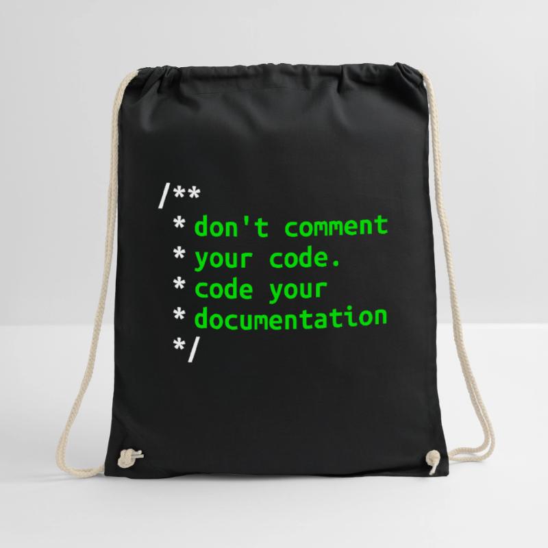Don’t Comment Votre Code. Code de votre documentation. Sac de sport léger