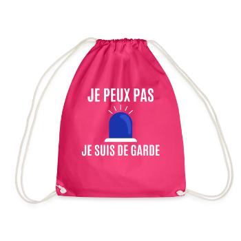 Je peux pas je suis de garde - Sac de sport léger - fuchsia - Devant