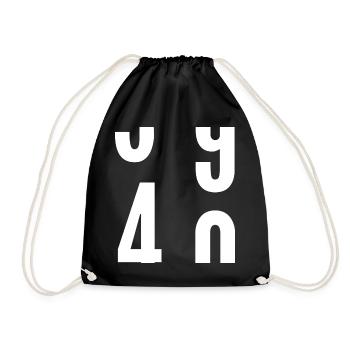 40 ans - Sac de sport léger - noir - Devant