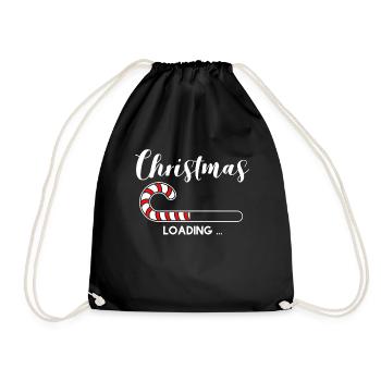 Christmas Loading Christmas - Drawstring Bag - black - Front